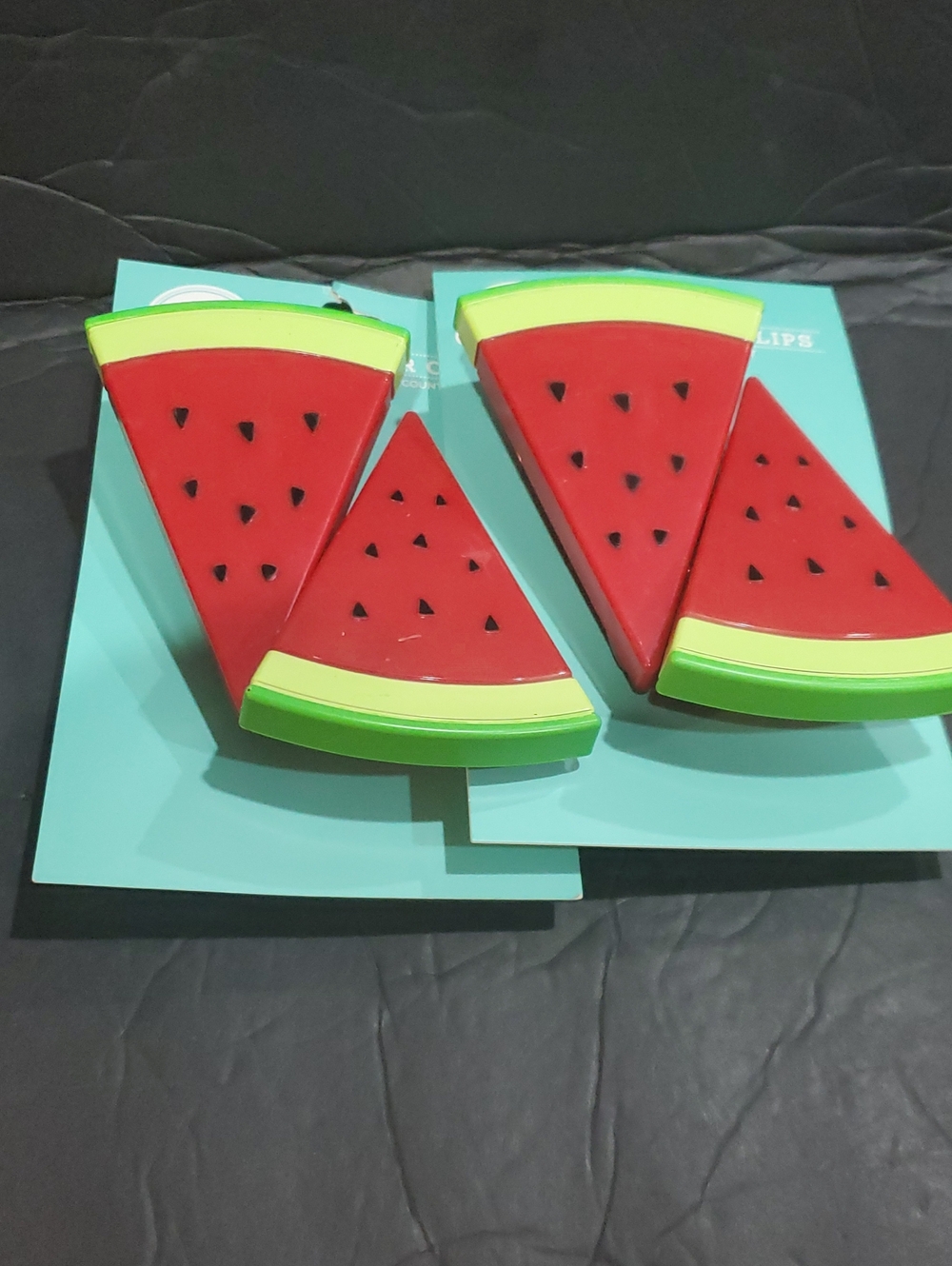 4piece watermelon wedge shape chair clips brand new